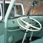 1963 VW 23 Window Bus steering wheel and interior dash '63 VW 23 Window Bus