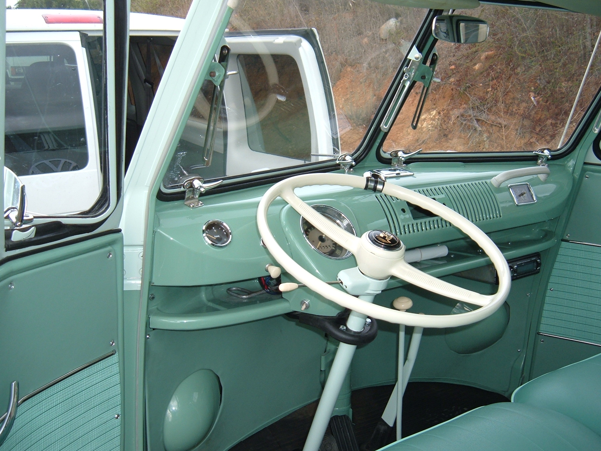 Porsche Steering Wheel >> 1963 VW 23 Window Bus steering wheel and interior dash ... Porsche Steering Wheel >> 1963 VW 23 Window Bus steering wheel and interior dash ...